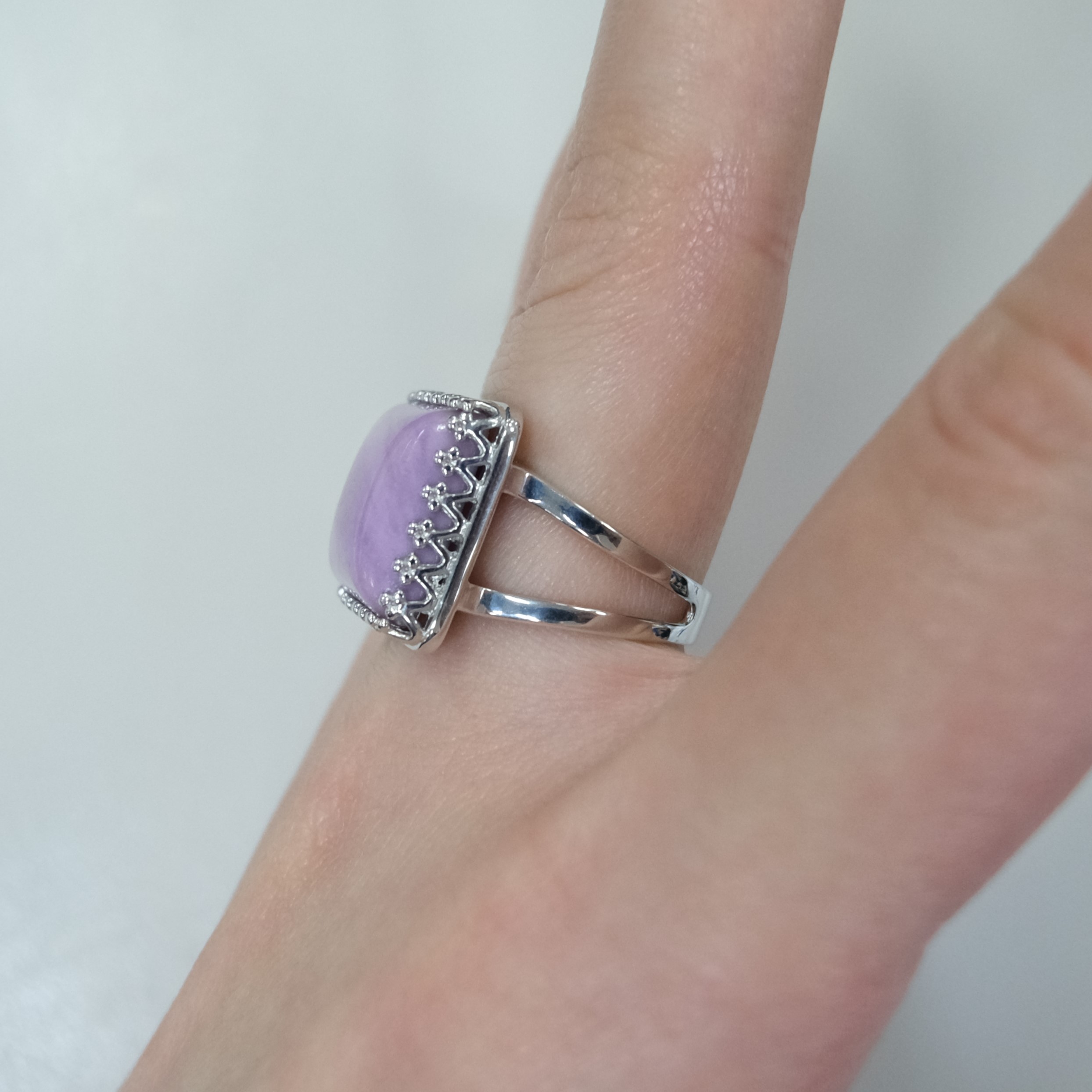 Серебряное кольцо с фосфосидеритом
